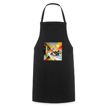 The Bauhaus Legacy - Cooking Apron - black - Front - AI Model Male 185 dark (185cm)