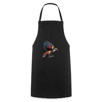 Dinosaurs have evolved into birds - Cooking Apron - black - Front - AI Model Male 185 dark (185cm)