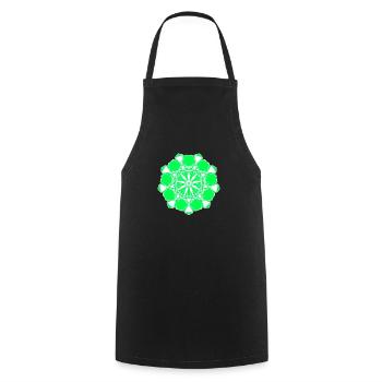 Pattern - Cooking Apron - black - Front - AI Model Male 185 dark (185cm)