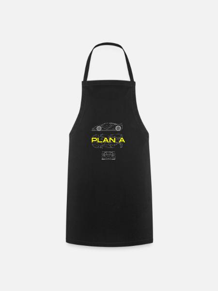 plan voiture sport - Tablier de cuisine - noir