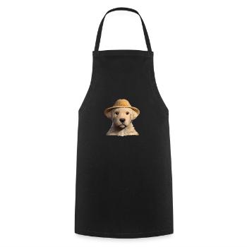 Propriétaires de chiens Golden Retriever chiots chiens - Tablier de cuisine - noir - Devant - AI Model Male 185 dark (185cm)