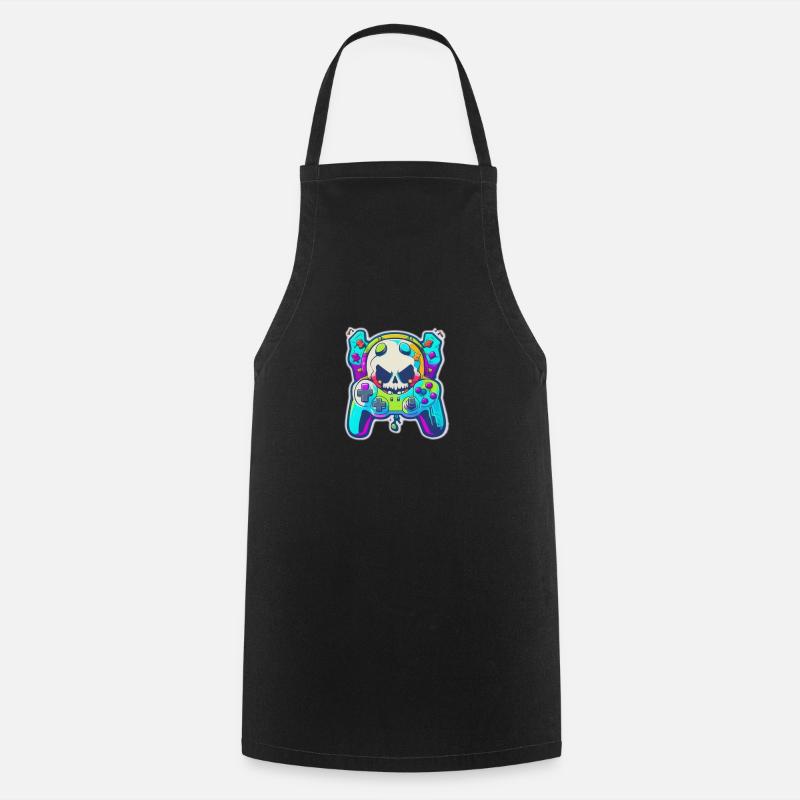 Skullhead Controller - Cooking Apron - black