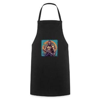 Bday Birthday Fun Snake Shirts Design - Tablier de cuisine - noir - Devant - AI Model Male 185 dark (185cm)