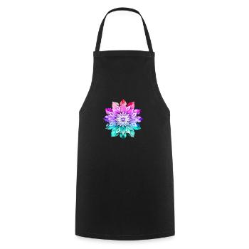 Hippie soul groovy Summer time Good vibes 70s 80s - Cooking Apron - black - Front - AI Model Male 185 dark (185cm)
