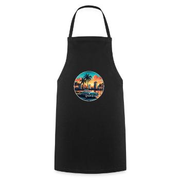 Cuba - Tablier de cuisine - noir - Devant - AI Model Male 185 dark (185cm)