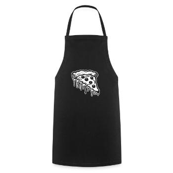 Pizza Fast Food Pizzeria - Kochschürze - Schwarz - Vorne - AI Model Male 185 dark (185cm)