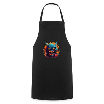 Halloween Monsters - Cooking Apron - black - Front - AI Model Male 185 dark (185cm)