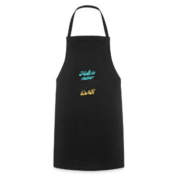 Malle dans mon ADN - Tablier de cuisine - noir - Devant - AI Model Male 185 dark (185cm)