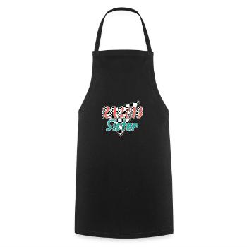 racing sister - Cooking Apron - black - Front - AI Model Male 185 dark (185cm)