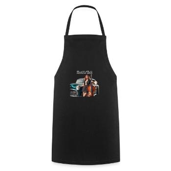 Pinup - Cooking Apron - black - Front - AI Model Male 185 dark (185cm)