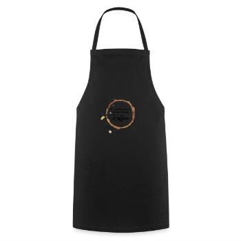 Wer montags lächelt, hat den richtigen Kaffee - Kochschürze - Schwarz - Vorne - AI Model Male 185 dark (185cm)