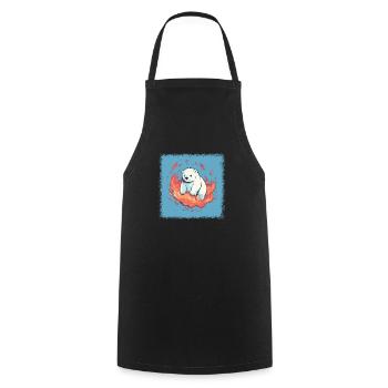 cinema movie birthday present idea - Cooking Apron - black - Front - AI Model Male 185 dark (185cm)