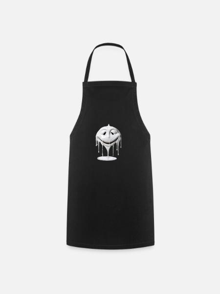 the white face - Cooking Apron - black