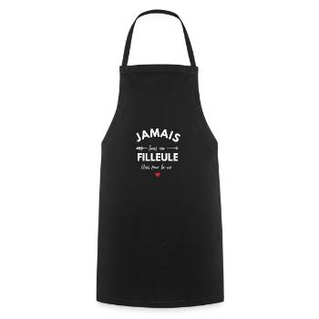 Jamais Sans Ma filleule Unis Pour La vie - Tablier de cuisine - noir - Devant - AI Model Male 185 dark (185cm)