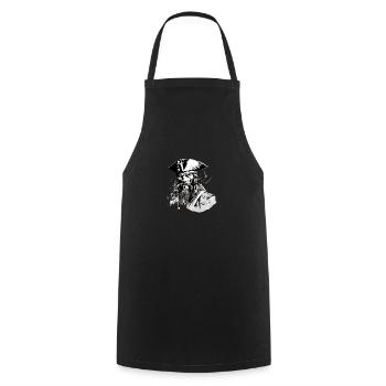 Jack the Pirate - Cooking Apron - black - Front - AI Model Male 185 dark (185cm)