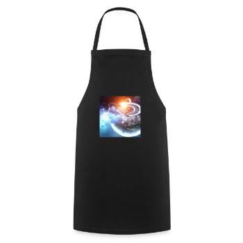 Worlds of the Future - Cooking Apron - black - Front - AI Model Male 185 dark (185cm)
