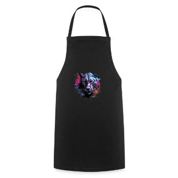 Black panther - Tablier de cuisine - noir - Devant - AI Model Male 185 dark (185cm)