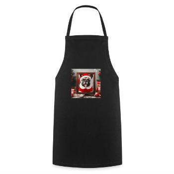 Bully Christmas - Cooking Apron - black - Front - AI Model Male 185 dark (185cm)