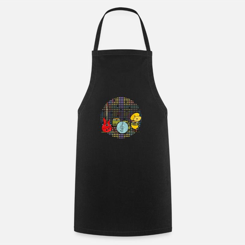 Instruments de musique - Tablier de cuisine - noir