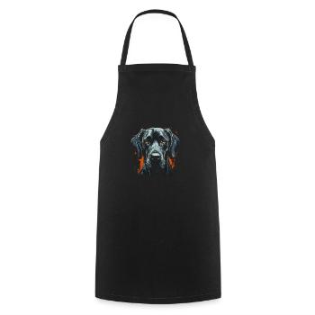 Great Dane - Cooking Apron - black - Front - AI Model Male 185 dark (185cm)