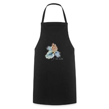 I love winter - Cooking Apron - black - Front - AI Model Male 185 dark (185cm)