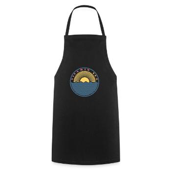 VITAMIN SEA - Cooking Apron - black - Front - AI Model Male 185 dark (185cm)