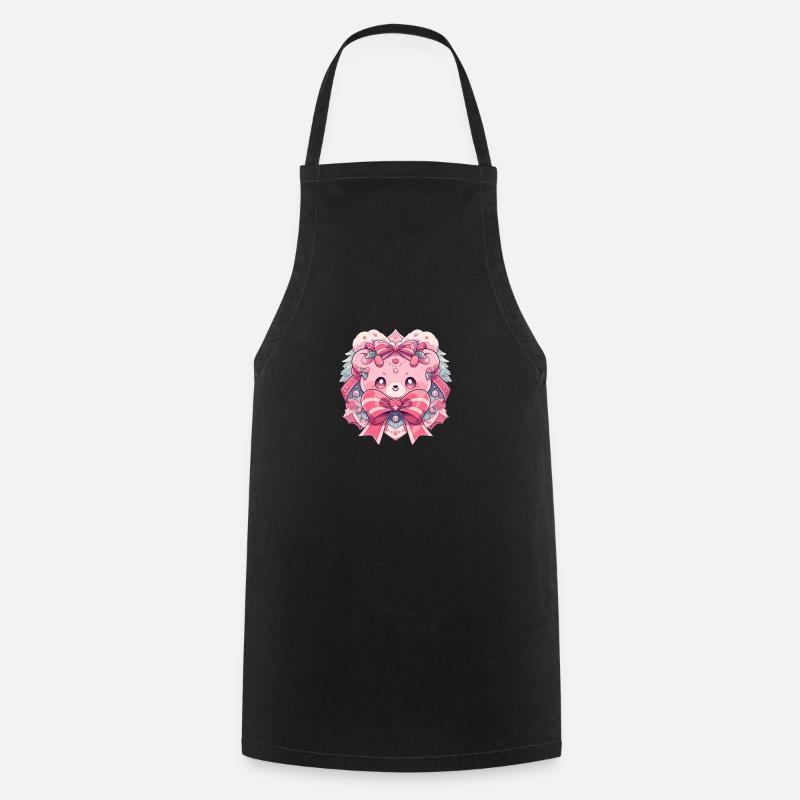 rosa teddy 2 - Kochschürze - Schwarz
