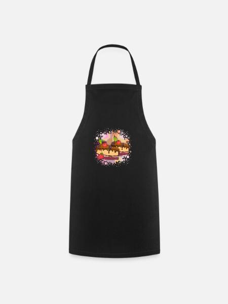 Gâteaux - Tablier de cuisine - noir