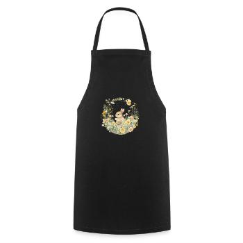 Rabbit - Cooking Apron - black - Front - AI Model Male 185 dark (185cm)