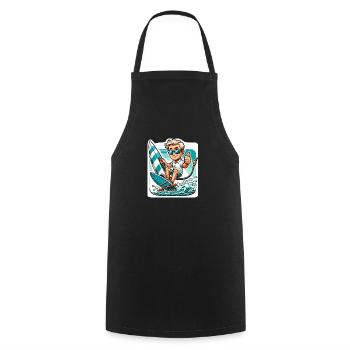 Surf - Tablier de cuisine - noir - Devant - AI Model Male 185 dark (185cm)