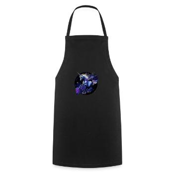 Licorne - Tablier de cuisine - noir - Devant - AI Model Male 185 dark (185cm)