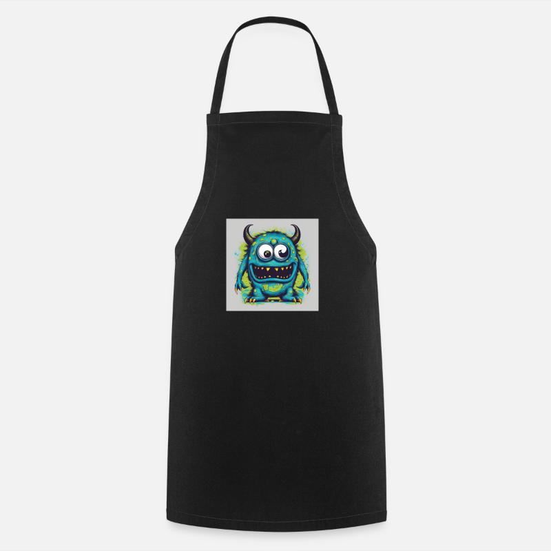 monster - Kochschürze - Schwarz