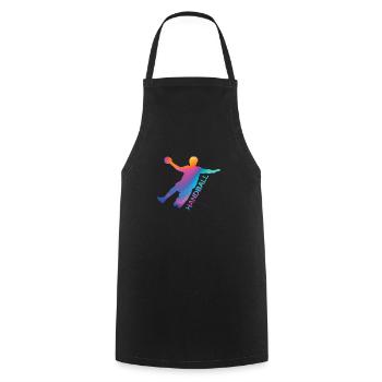 Handballer - Kochschürze - Schwarz - Vorne - AI Model Male 185 dark (185cm)
