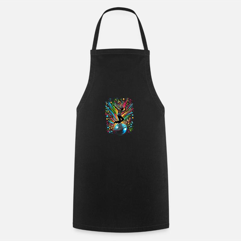 Dancing Rhythm – Musical Joie de vivre - Cooking Apron - black