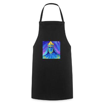King - Cooking Apron - black - Front - AI Model Male 185 dark (185cm)