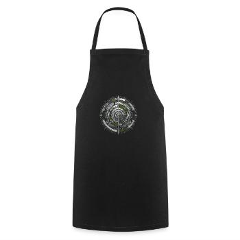 Digital Radar Nexus - Cooking Apron - black - Front - AI Model Male 185 dark (185cm)