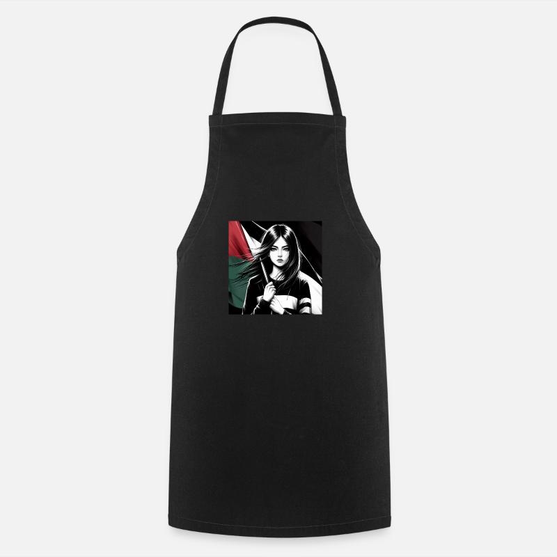 Palestine - Cooking Apron - black