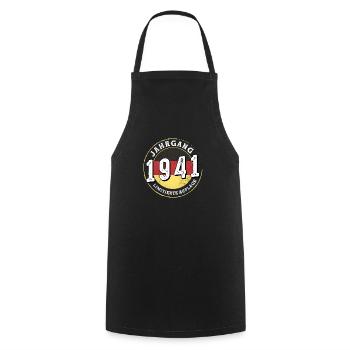 Jahrgangs 1941 Limitierte Auflage 83 years old - Cooking Apron - black - Front - AI Model Male 185 dark (185cm)