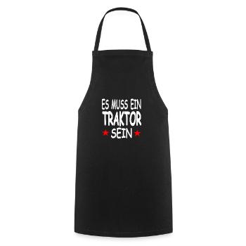 Tractor - Cooking Apron - black - Front - AI Model Male 185 dark (185cm)