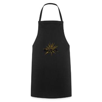 Let it happen - Cooking Apron - black - Front - AI Model Male 185 dark (185cm)