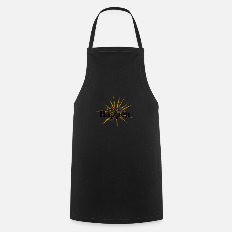 Let it happen - Cooking Apron - black