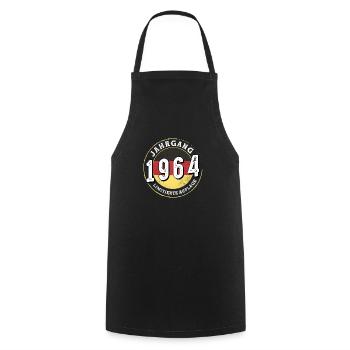 Limitierte Auflage 60 ans Jahrgangs 1964 - Tablier de cuisine - noir - Devant - AI Model Male 185 dark (185cm)