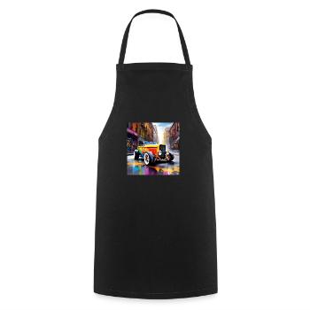 Hotrod V8 - Tablier de cuisine - noir - Devant - AI Model Male 185 dark (185cm)