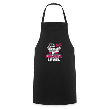 If You Were In A Video Game You Would Be My Fav - Cooking Apron - black - Front - AI Model Male 185 dark (185cm)
