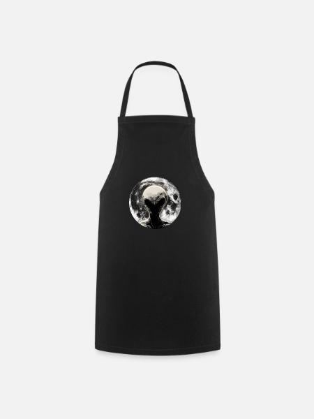Clair de lune extraterrestre - Tablier de cuisine - noir