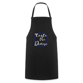 Gourmet Bliss Foodie Bliss Quote Birthday Geek - Cooking Apron - black - Front - AI Model Male 185 dark (185cm)