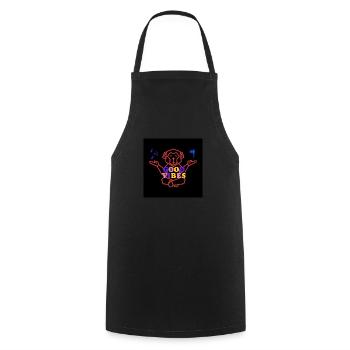 Positive vibes - Cooking Apron - black - Front - AI Model Male 185 dark (185cm)