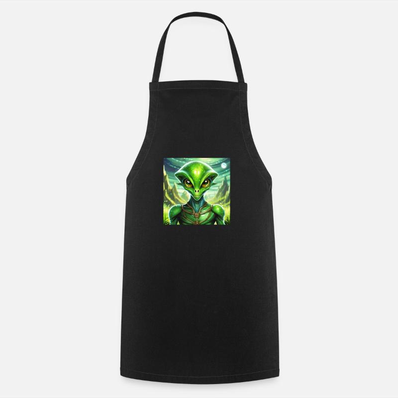 Firefly Lunar Green Alien Personaggio - Grembiule da cucina - nero