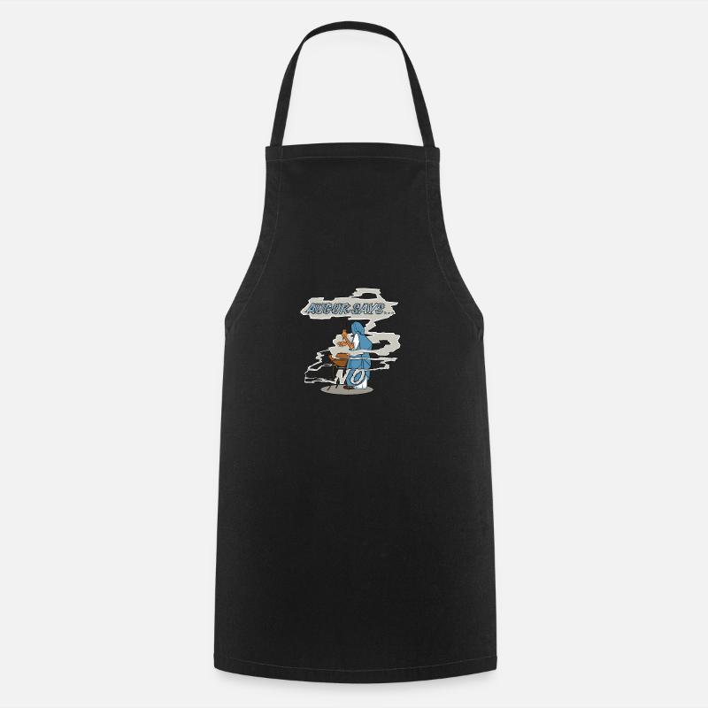 Le non de l’augure Say - Tablier de cuisine - noir