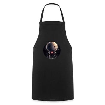 Planet of Hope - Cooking Apron - black - Front - AI Model Male 185 dark (185cm)